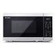Sharp Yc-ms02u-s Silver 800w 20l Capacity Microwave With 11 Power Power Levels