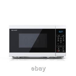 Sharp YC-MS02U-W White 800W 20L Capacity Microwave with 11 Power Levels