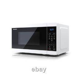 Sharp YC-MS02U-W White 800W 20L Capacity Microwave with 11 Power Levels