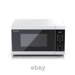 Sharp YC-MS02U-W White 800W 20L Capacity Microwave with 11 Power Levels