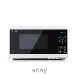 Sharp YC-MS02U-W White 800W 20L Capacity Microwave with 11 Power Power Levels