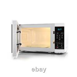 Sharp YC-MS02U-W White 800W 20L Capacity Microwave with 11 Power Power Levels