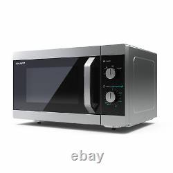 Sharp YC-MS31U-S 23L 900W Microwave with 5 Power Levels and Defrost Function