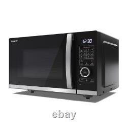 Sharp YC-QC254AU-B 25L Flatbed Microwave Oven 900W with Grill and Convection