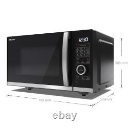 Sharp YC-QC254AU-B 25L Flatbed Microwave Oven 900W with Grill and Convection