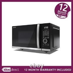 Sharp YC-QC254AU-B Flatbed Convection Oven Microwave with Grill 900W 25L Black
