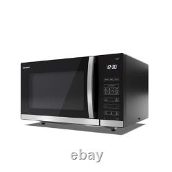 Sharp YC-QS302AU-B 30 Litre 900W Digital Flatbed Microwave Oven Black