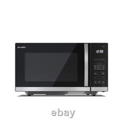 Sharp YC-QS302AU-B 30 Litre 900W Digital Flatbed Microwave Oven Black