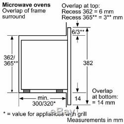 Siemens HF15M564B iQ500 20l Built-in Microwave-Stainless Steel/Black 60cm