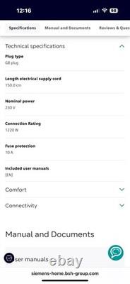 Siemens HF25M6L2B Built In Microwave Black Ex Display