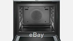 Siemens HM656GNS6B Built-In Single Oven with Microwave, Stainless Steel/Black