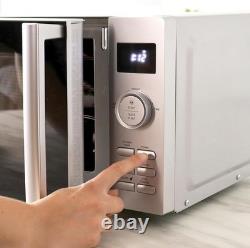Sleek Digital Microwave 800W 11 Power Levels 20L Stainless Steel