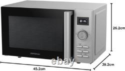 Sleek Digital Microwave 800W 11 Power Levels 20L Stainless Steel