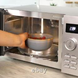 Sleek Digital Microwave 800W 11 Power Levels 20L Stainless Steel Sleek Digital Microwave 800W 11 Power Levels 20L Stainless Steel