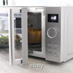 Sleek Digital Microwave 800W 11 Power Levels 20L Stainless Steel