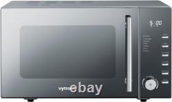 Sleek Digital Microwave Oven, 5 Power Levels, Silver, Mirrored, 25 Litre
