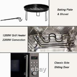 Smad 20L 3-in-1 Combination Microwave Oven Convection Grill 800W Digital Timer