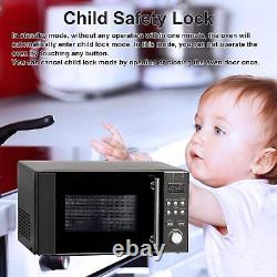 Smad 20L Combination Microwave Oven Convection Grill 3 in 1 Microwave 800W Black
