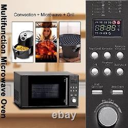 Smad 20L Combination Microwave Oven Convection Grill Easy Clean 800W Safety Lock
