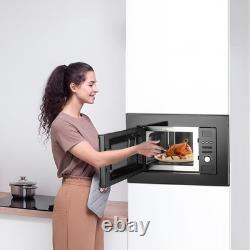 Smad 20 Integrated Built in Microwave Oven Digital Timer Stainless Steel 800W