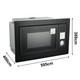 Smad 25 Integrated Built In Microwave Oven Digital Timer Stainless Steel 900w