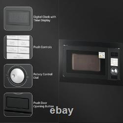 Smad 25 Integrated Built in Microwave Oven Digital Timer Stainless Steel 900W