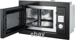 Smad 25 Integrated Built in Microwave Oven Digital Timer Stainless Steel 900W