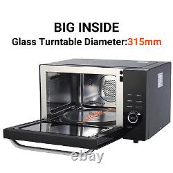 Smad 34L Microwave Oven Convection Grill Drop-down Open Door Stainless Steel