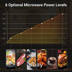 Smad 34L Microwave Oven Convection Grill Drop-down Open Door Stainless Steel