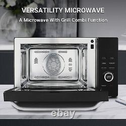 Smad 34L Microwave Oven Convection Grill Drop-down Open Door Stainless Steel