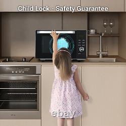 Smad 34L Microwave Oven Convection Grill Drop-down Open Door Stainless Steel
