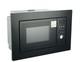 Smad Built-in Integrated Microwave Oven 20l With Grill In Black Easy Clean 800w