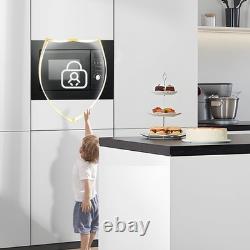 Smad Built-In Integrated Microwave oven 20L with Grill in Black Easy clean 800W