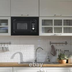 Smad Built-In Integrated Microwave oven 20L with Grill in Black Easy clean 800W
