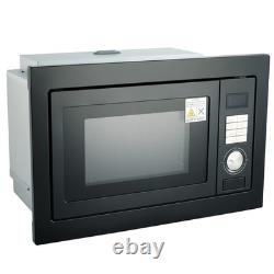 Smad Built-In Integrated Microwave oven 25L with Grill in Black Easy clean 900W