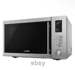 Smeg 34 Litre 1100W Combination Microwave in Stainless Steel MOE34CXIUK