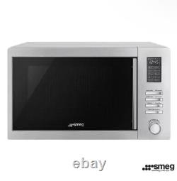 Smeg 34 Litre 1100W Combination Microwave in Stainless Steel MOE34CXIUK