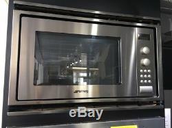 Smeg Fme24x Stainless Steel Microwave Brand New / On Display Lowest Uk Price
