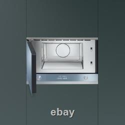 Smeg MP122 Built-In Microwave Oven 850W Grill 1250W Stainless Steel Integrated