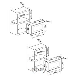 Smeg MP122 Built-In Microwave Oven 850W Grill 1250W Stainless Steel Integrated