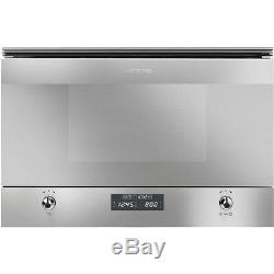 Smeg MP322X Classic Built-in Microwave Oven With Grill Stainless Steel