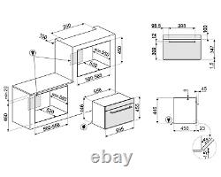 Smeg Microwave Oven SF4400MX 60cm Graded St/Steel Compact (JUB-5841)