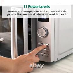 Solo Digital Microwave, 20 Litre, Stainless Steel, Silver, Statesman SKMS0820DSS