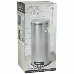 Sparkle Grey Silver Kitchen Appliances Kettle Toaster Bin (BEAUTIFY UR HOME)