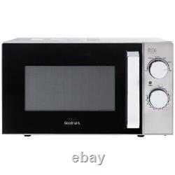 Stainless Steel 17L Microwave 700W 5 Cooking Power Levels & Defrost Black