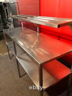 Stainless Steel Bench Table Work Surface Grill Stand Microwave Shelf Catering
