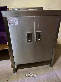 Stainless Steel CUPBOARD Table MOBILE Microwave Stand