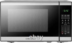Stainless Steel Countertop Microwave, 20L Capacity, 10 Power Levels & Eco Mode