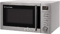 Stainless Steel Digital Grill Microwave with 5 Power Levels Automatic Defrost