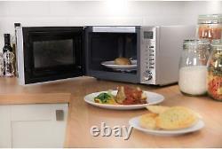 Stainless Steel Digital Grill Microwave with 5 Power Levels Automatic Defrost